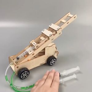 Bộ Lắp Ráp Mô Hình Diy Xe Cứu Hỏa Dùng Thang Thủy Lực R-52 Bằng Gỗ Đồ Chơi Khoa Học Stem Phát Triển Sáng Tạo Cho Bé