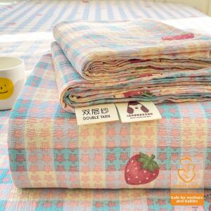 KAMONI | A-Class Maternity-Grade Double-Layer Gauze Bed Sheet and Pillowcase Set