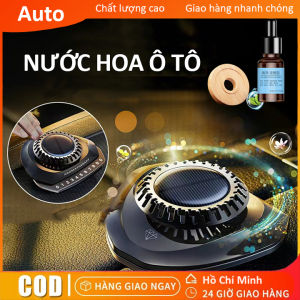 khuếch tán tinh dầu thơm xe ô tô AROMATHERAPY cao cấp tự động xoay bằng năng lượng mặt trời giúp khử mùi ô tô chống say xe