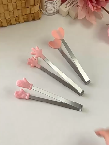 ที่คีบอาหารปลายซิลิโคน ขนาด5นิ้ว ที่คีบขนม ที่คีบน้ำตาล ที่คีบน้ำแข็ง ที่คีบอาหารขนาดเล็ก ที่คีบขนมปัง