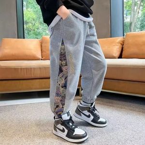 New Pants for Kids Boys 5-16Years Old Wide Leg Trousers Jogger Pants Long Pants Sports Pants Casual Cotton Sweatpants Korean Fashion