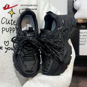 Warrior | Black Sport Shoes Thick Sole 2026