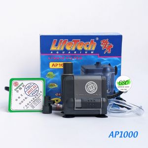 Máy Bơm Nước Hồ Cá LifeTech AP1000 Chính hãng - Máy Bơm Nước Bể Cá Cao Cấp - Bơm chìm hút cặn  hồ cá
