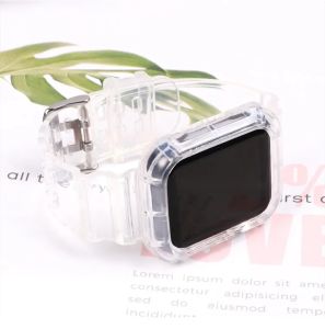 Strap and Case 2 in 1 for Apple Watch Ultra 2 49mm 42mm 38mm 44mm 40mm iWatch Series SE Band with TPU Bumper Protector 45mm 41mm for Apple Watch Series 9/8/7/6/5/4/3/2/1