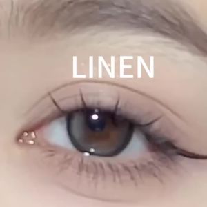 💨{COD}FUNSACHY LINEN BROWN Doll Eyes Contact Lens 1 Pair 14.0mm GRAY Mini Contact Lens Yearly Color Softlens