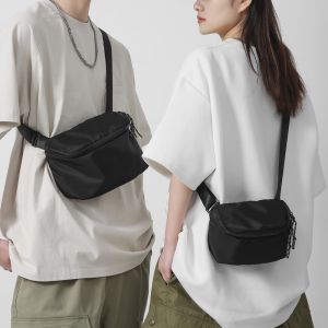 New Minimalist Design Oxford Cloth Crossbody Bag Lightweight Waist Bag Chest Bag Unique Original Single Shoulder Bag Mobile Phone Bag