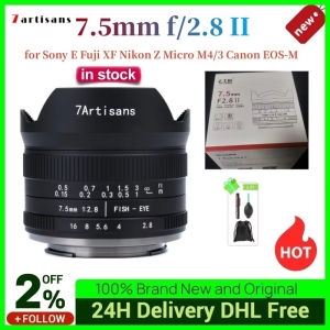 7artisans 7.5mm F2.8 II Ultra Wide-Angle Fisheye Lens for Sony E Fuji XF Nikon Z Micro M4/3 for Canon EOS-M M50 for Canon RF