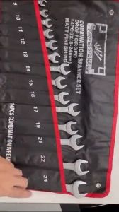 🔥 Combination Wrench Tool Set 16pcs 8-32mm Professional Dual Purpose Allen Wrench Set for Motorcycle