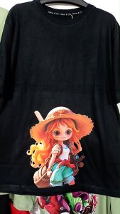 Kaos Pria 3 Dimensi Motif Animasi Nami Kuning Tshirt Oblong Katun 24s H0138 By Hans & co