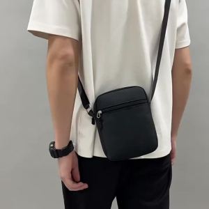 New Mens and womens single-shoulder bags crossbody bags solid-colored single-shoulder small bags lightweight mobile phone bags