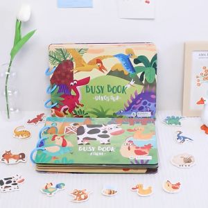 Quiet Book Busy Book With Velcro Montessori Early Learning Educational Toys Preschool Activity Book For Kids Toddlers