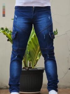 TERBARU!!!""Celana Cargo Jeans stretch panjang pria BISA BAYAR DITEMPAT