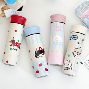 Cute Portable Stainless Steel 304 Insulated Mug for Men And Women Students High Aesthetic Value Tea Leak Cup Gift