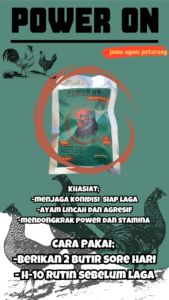 Jamu Ayam POWER ON SASET 25 STICK - Jamu Ayam Petarung