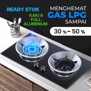 REJEKI 9393 - NEW TATAKAN ALAS COVER KOMPOR / TATAKAN KOMPOR GAS PORTABLE / PELINDUNG ANTI SLIP KOMPOR GAS FULL ALUMINIUM SERBAGUNA