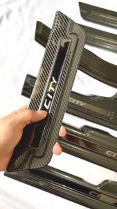 Ốp Bậc Cửa Nẹp Bước Chân Xe Honda City 2023-2021 Trong Ngoài Vân Carbon Cao Cấp Có Sẵn Keo Dán 3M - Lazada