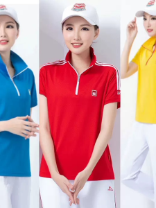 JinGuan Summer New Sportswear Set Women Men Short Sleeve T-Shirt Square Dance Dream Team Uniform Breathable Quick Dry Moisture Wicking