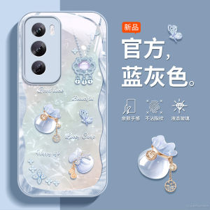 Butterfly Full Cover Protection Phone Case for Opporeno14 13pro 12pro 11 And 2024 Models Womens Style Shockproof Glass Shell