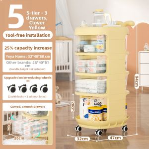 YEYA | Portable Multi-layer Drawer Storage Organizer for Baby
