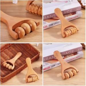 2-Piece Manual Roller Massage Stick Set Suitable for Back Waist Neck and Full Body Massage Used for Daily Body Relaxation and Fatigue Relief