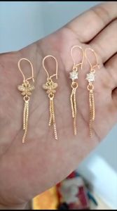 Anting jurai panjang cantik  aman di bawa mandi banti luntur dan anti karat