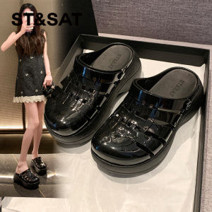 ST&SAT | Thick Soled Increased Height Gladiator Sandals Women Summer New Buckle Caged Sandals