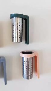 Rust Proof Stainless Steel Hanging Tea Infuser Clip Type Reusable Tea Filter Strainer for Most Mugs Cups Daily Tea Making