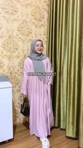 Gamis Abaya Muslim Dress Polos Jumbo Rumaisa