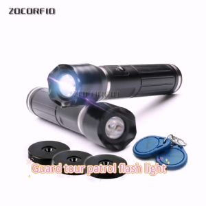 125KHZ RFID Guard Tour System Full Guard Patrol Kits With built-in LED floodlight+10 PCs Check Points