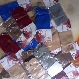 6 Pasang Kaos Kaki Jempol Samsung Pendek Anti Slip Multi Warna/Kaos Kaki Jempol Stoking Muslimah Polos/Arlis Store