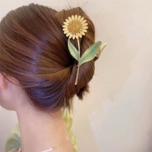 1pc Niche Design Sunflower Clip Large Hairpin Headwear