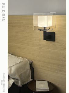 RUIDISEN | Bedside Reading Light Wall Lamp Modern Simple Design Creative Personalized Double Shade