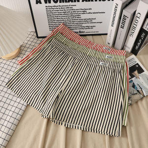 กางเกงบ็อกเซอร์ชายลำลองสีแดง ระบายอากาศได้ดี ผ้าฝ้าย ทรงหลวม สวมใส่สบาย กางเกงบ็อกเซอร์สำหรับนอนในบ้าน กางเกงชั้นในชาย