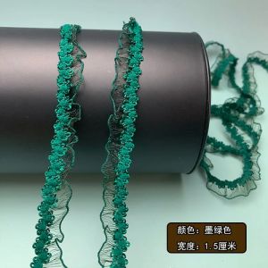 20meters/lot Elastic Colored Lace Organza Ribbon DIY Clothing Curtains Handmade Crafts Accessories Festival Gift Packaging