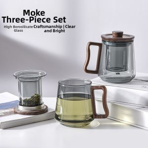 Tea Separation Glass Mug For Home Heat Resistant