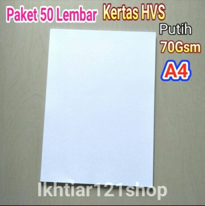 Paket Lembar Kertas Hvs A Gsm Gram Lazada Indonesia