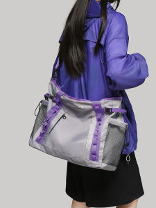 Korean Style Large Capacity Casual Crossbody Bag Outdoor Sports Messenger Bag Cycling Workwear Single Shoulder Bag Multi-Functional Handbag