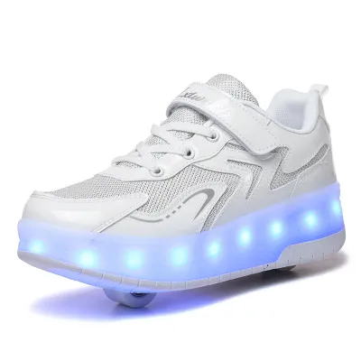 LIWAN | Charging Glowing Children Roller Skates Purple