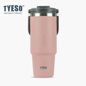 TYESO | Tyeso 600ML Tumbler Cup with Handle Straw Lid Insulated Stainless Steel Double Walled Water Bottle Home Sport Travel Vacuum