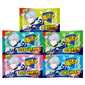 Huafeng Magic Chef Crispy Noodles Dry Eating Snacks Leisure Food Small Owner Box Set Satisfying Hunger Puffed Food