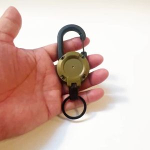 LAKBAT Móc Khóa Có Thể Thu Vào Với Kẹp Carabiner Cuộn Huy Hiệu Chống Thất Lạc Để Câu Cá Cắm Trại & Làm Việc Hàng Ngày - Bộ 1/2/4 Chiếc