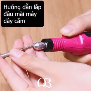Máy mài móng mini - máy dũa móng tặng kèm bộ 6 đầu mài (bảo hành 30 ngày)