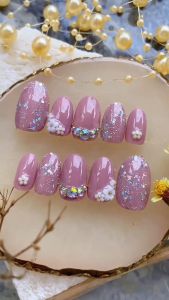Kuku palsu nail art + lem vol A6