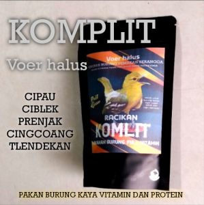 pakan burung komplit 130gr pasti Gacor Voer halus kaya vitamin dan protein