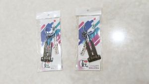 I Love KL KLCC Malaysia Twin Tower Keychain 840149 Souvenir Gift Key Chain Cenderahati Hadiah 双子塔金属钥匙扣