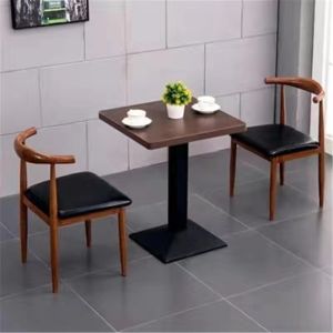 MOLORE | Simple Imitation Wood Iron Horn Chair