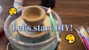 4.7" Mini Pottery Wheel Kit Turntable Electric Clay Wheel Ceramic Making Machine with Pottery Shaping Tools Craft Kits for Kids