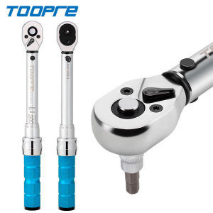 TOOPRE Universal Torque Wrench Set 1/4" 2-24Nm Double Scale Bike Torque Wrench Motor Bicycle Maintenance Repair Kit Spanner Key