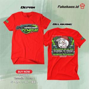 KAOS SPEK MANUSIA TEMPUR (tebal bahan combed 24s)