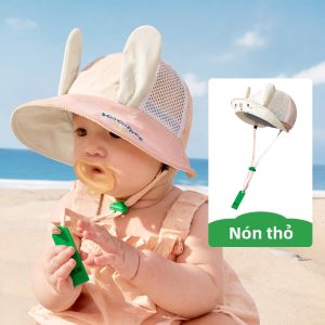 Kocotree | Mũ Bảo Vệ UV Chống Gió Cho Bé